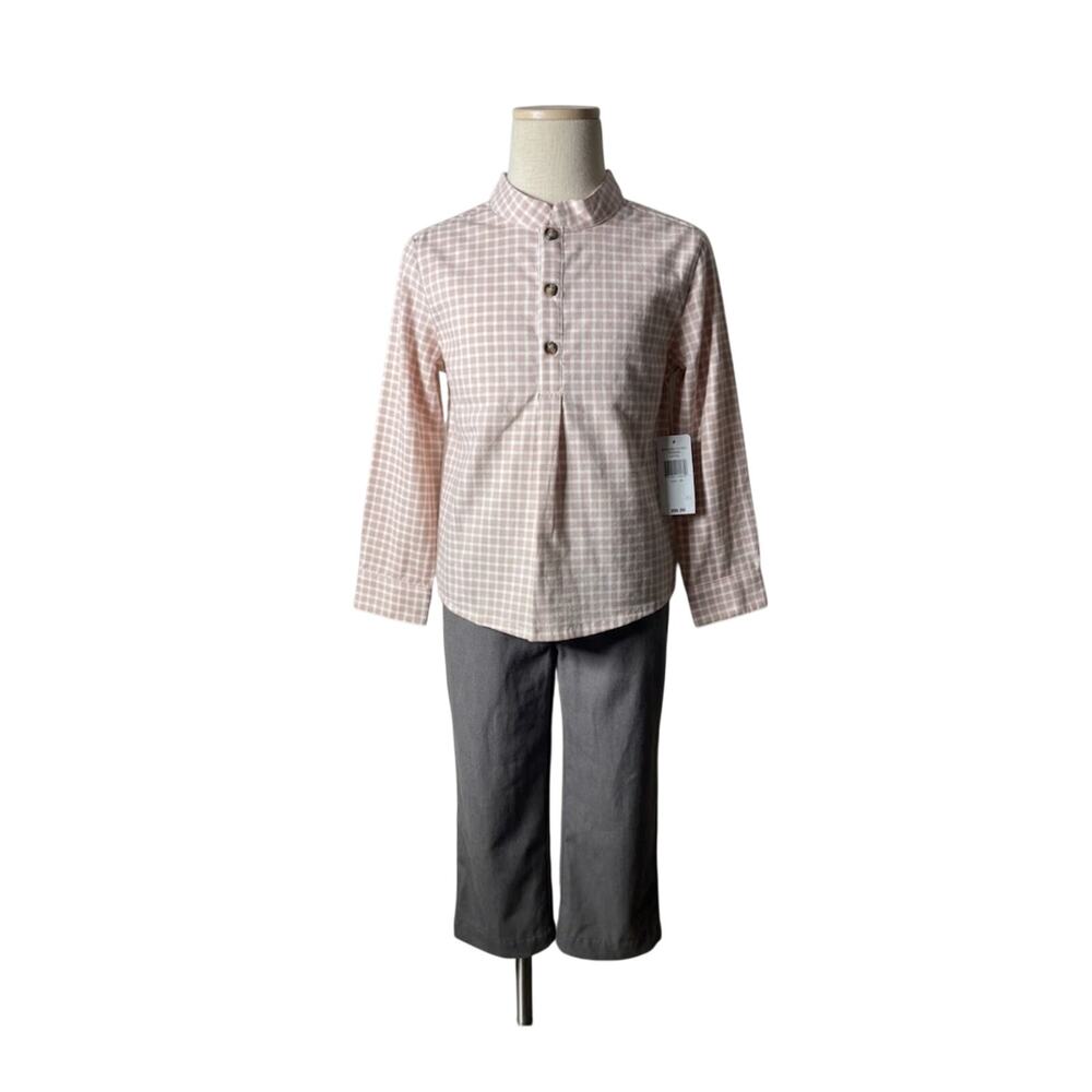 Edgehill Boys 6 NWT Gingham Shirt & Corduroy Pants Set